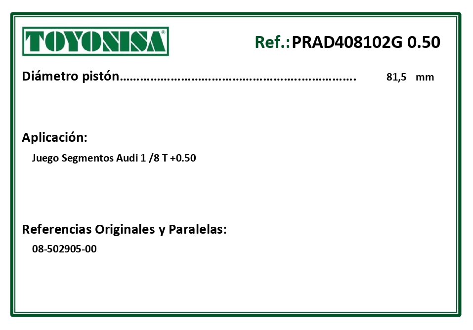 EQUIVALENCIAS ORIGINALES Y PARALELAS SEGMENTOS