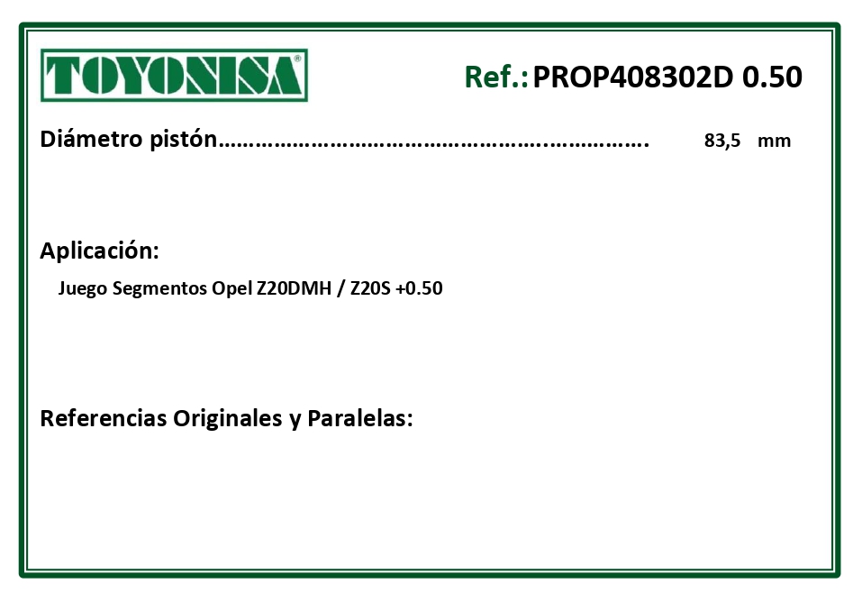 EQUIVALENCIAS ORIGINALES Y PARALELAS SEGMENTOS
