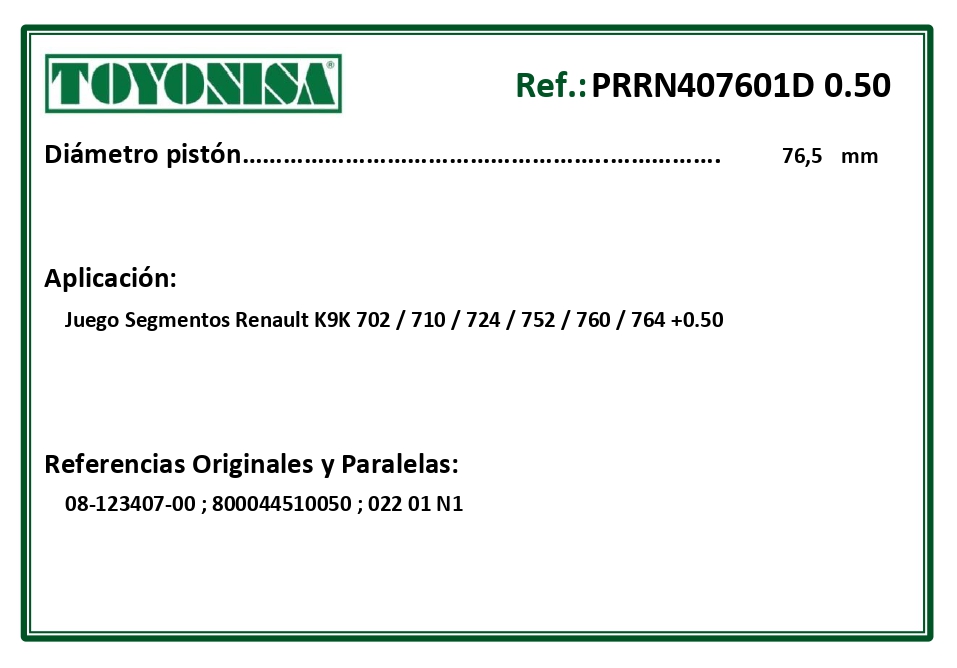 EQUIVALENCIAS ORIGINALES Y PARALELAS SEGMENTOS