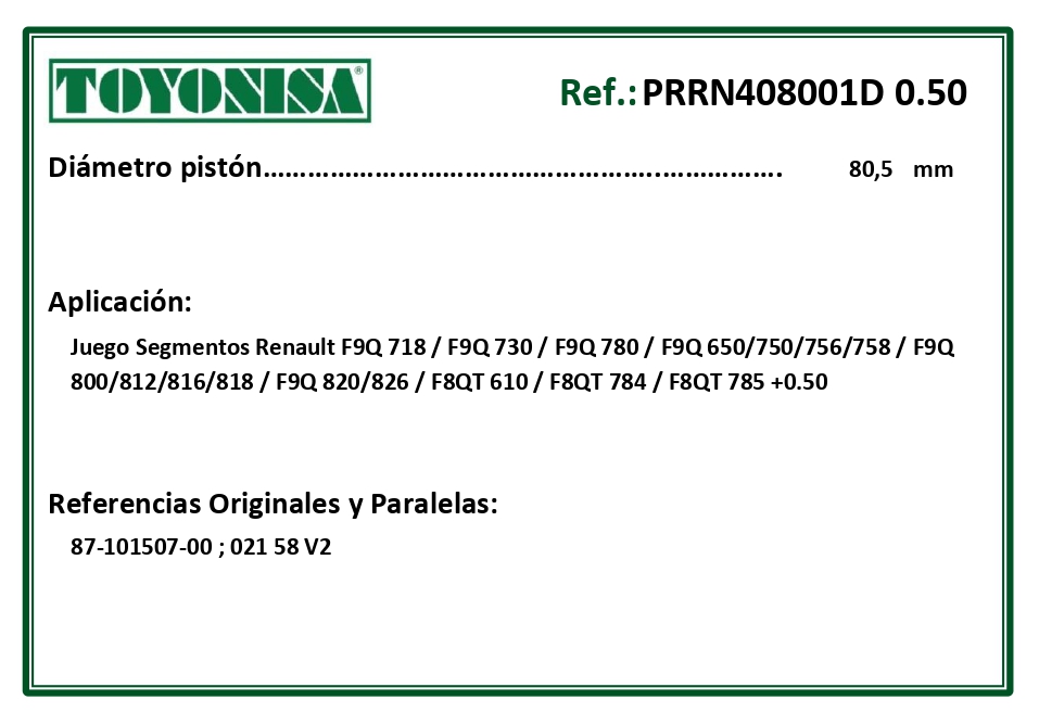 EQUIVALENCIAS ORIGINALES Y PARALELAS SEGMENTOS