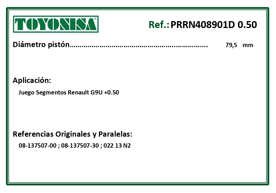 EQUIVALENCIAS ORIGINALES Y PARALELAS SEGMENTOS