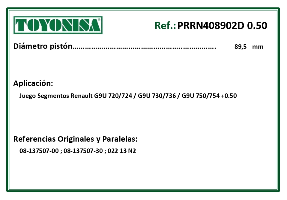 EQUIVALENCIAS ORIGINALES Y PARALELAS SEGMENTOS
