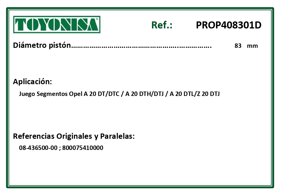 EQUIVALENCIAS ORIGINALES Y PARALELAS SEGMENTOS
