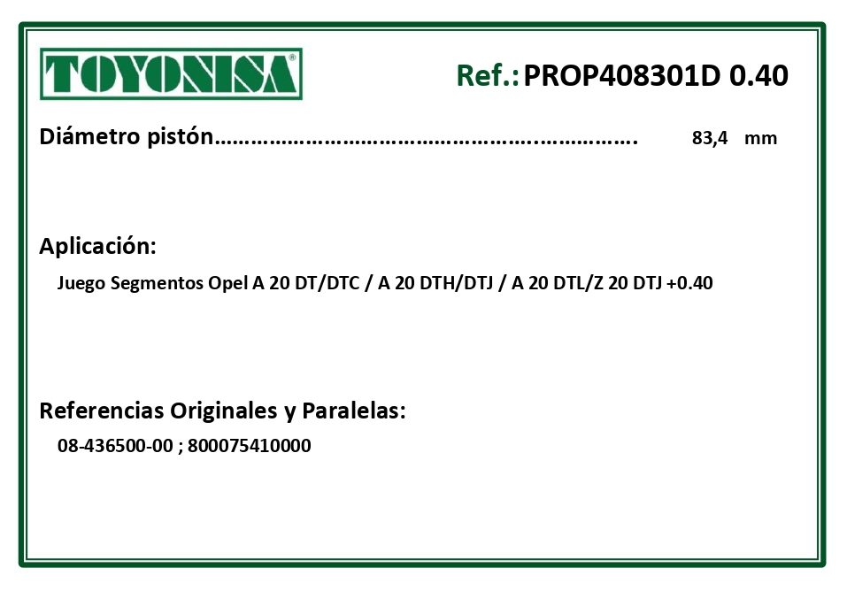 EQUIVALENCIAS ORIGINALES Y PARALELAS SEGMENTOS