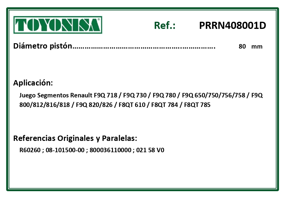 EQUIVALENCIAS ORIGINALES Y PARALELAS SEGMENTOS
