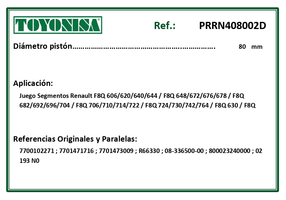 EQUIVALENCIAS ORIGINALES Y PARALELAS SEGMENTOS