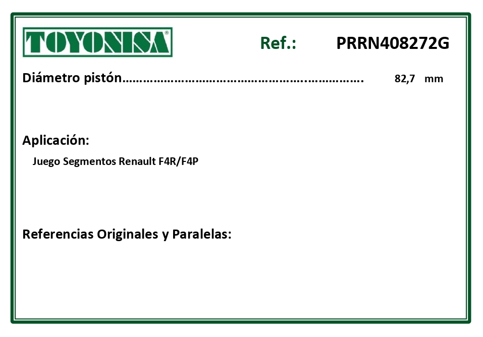 EQUIVALENCIAS ORIGINALES Y PARALELAS SEGMENTOS