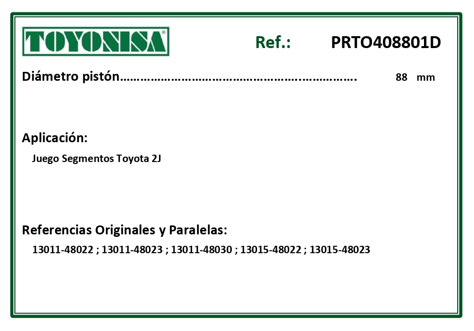 EQUIVALENCIAS ORIGINALES Y PARALELAS SEGMENTOS