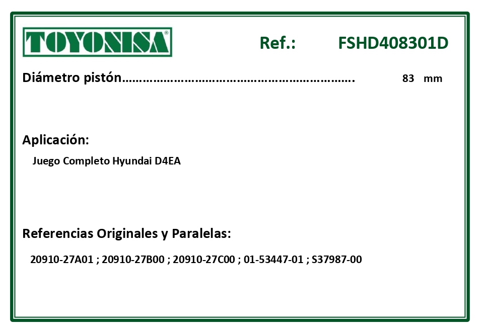 EQUIVALENCIAS ORIGINALES Y PARALELAS JUNTAS