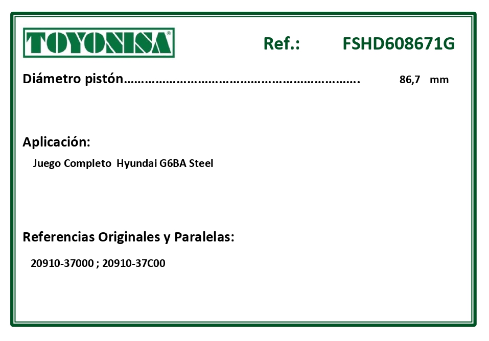 EQUIVALENCIAS ORIGINALES Y PARALELAS JUNTAS