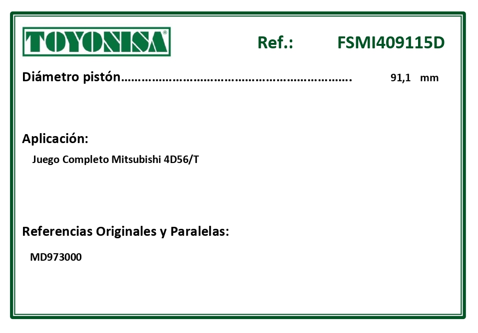 EQUIVALENCIAS ORIGINALES Y PARALELAS JUNTAS