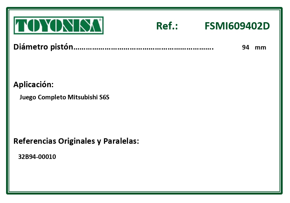 EQUIVALENCIAS ORIGINALES Y PARALELAS JUNTAS