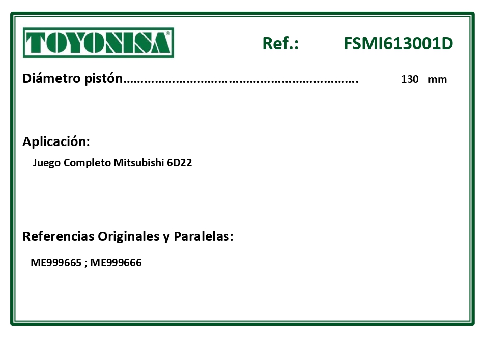 EQUIVALENCIAS ORIGINALES Y PARALELAS JUNTAS