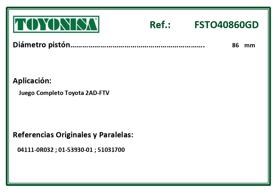 EQUIVALENCIAS ORIGINALES Y PARALELAS JUNTAS