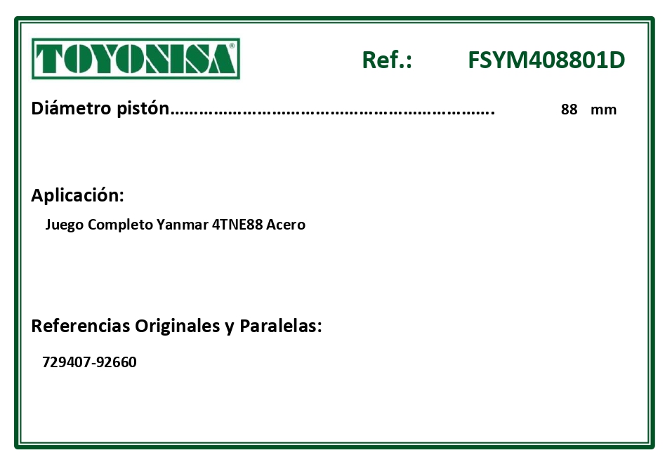 EQUIVALENCIAS ORIGINALES Y PARALELAS JUNTAS