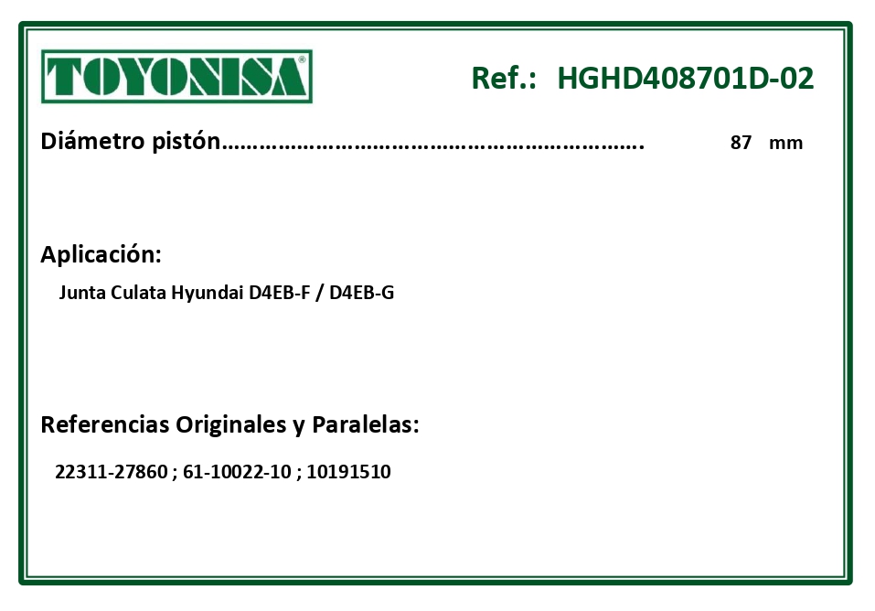 EQUIVALENCIAS ORIGINALES Y PARALELAS JUNTAS