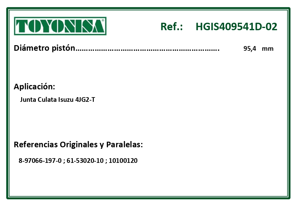 EQUIVALENCIAS ORIGINALES Y PARALELAS JUNTAS