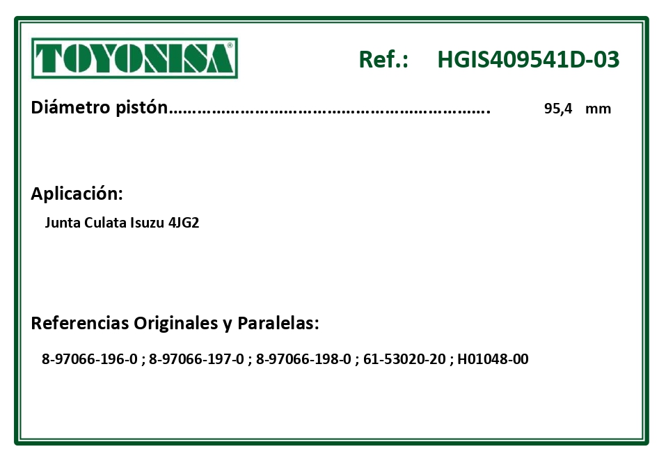 EQUIVALENCIAS ORIGINALES Y PARALELAS JUNTAS