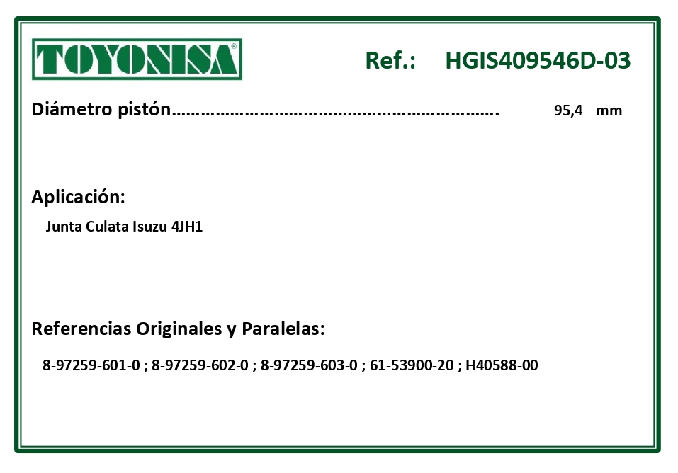 EQUIVALENCIAS ORIGINALES Y PARALELAS JUNTAS