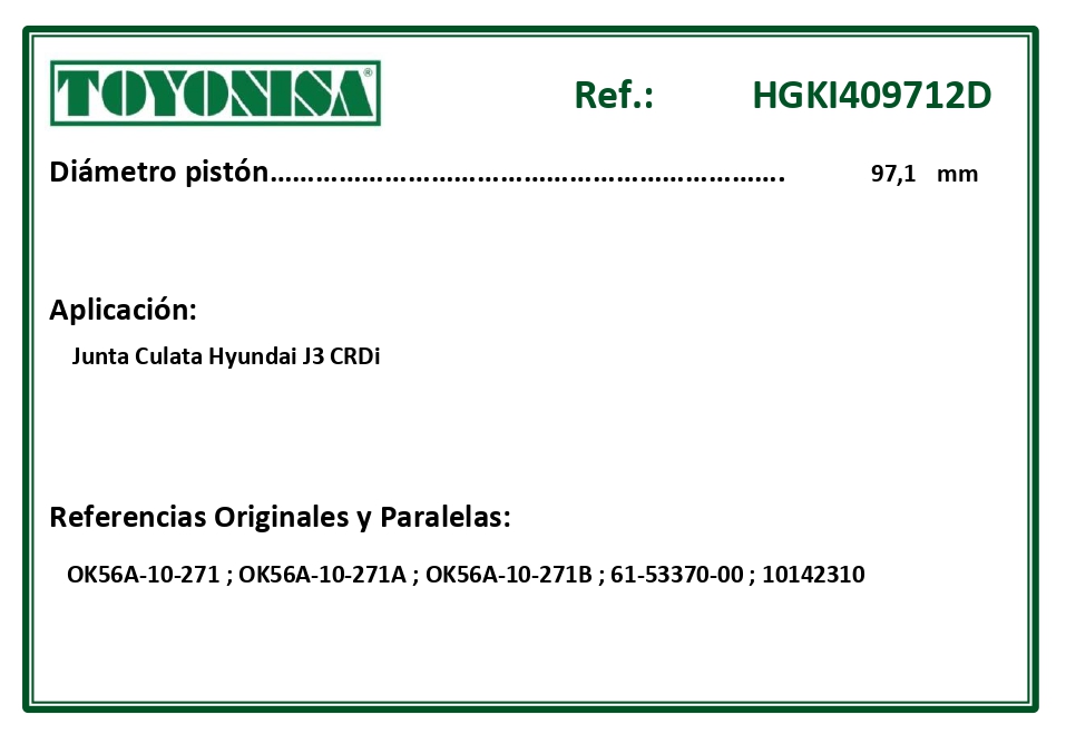 EQUIVALENCIAS ORIGINALES Y PARALELAS JUNTAS