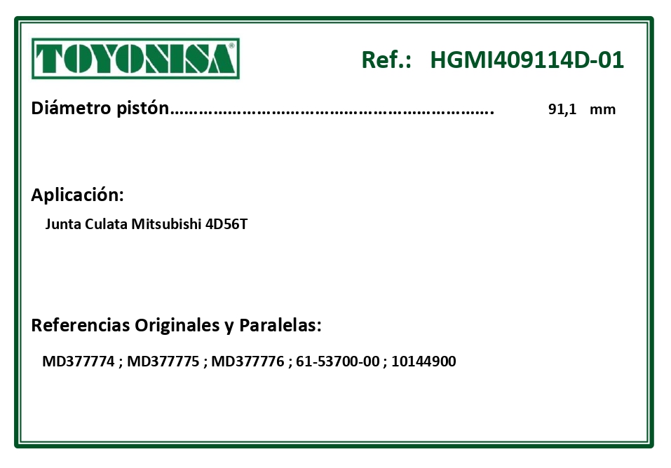 EQUIVALENCIAS ORIGINALES Y PARALELAS JUNTAS