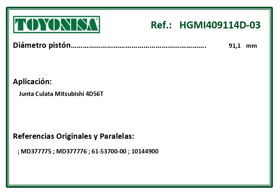 EQUIVALENCIAS ORIGINALES Y PARALELAS JUNTAS