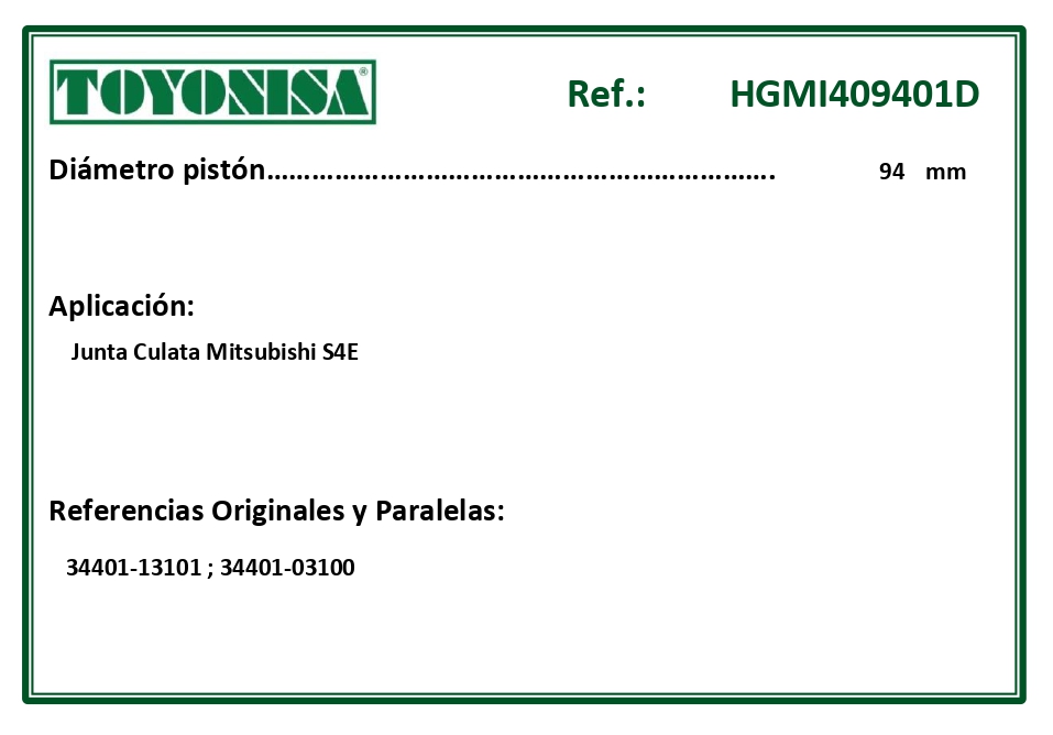 EQUIVALENCIAS ORIGINALES Y PARALELAS JUNTAS