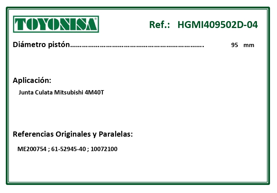 EQUIVALENCIAS ORIGINALES Y PARALELAS JUNTAS