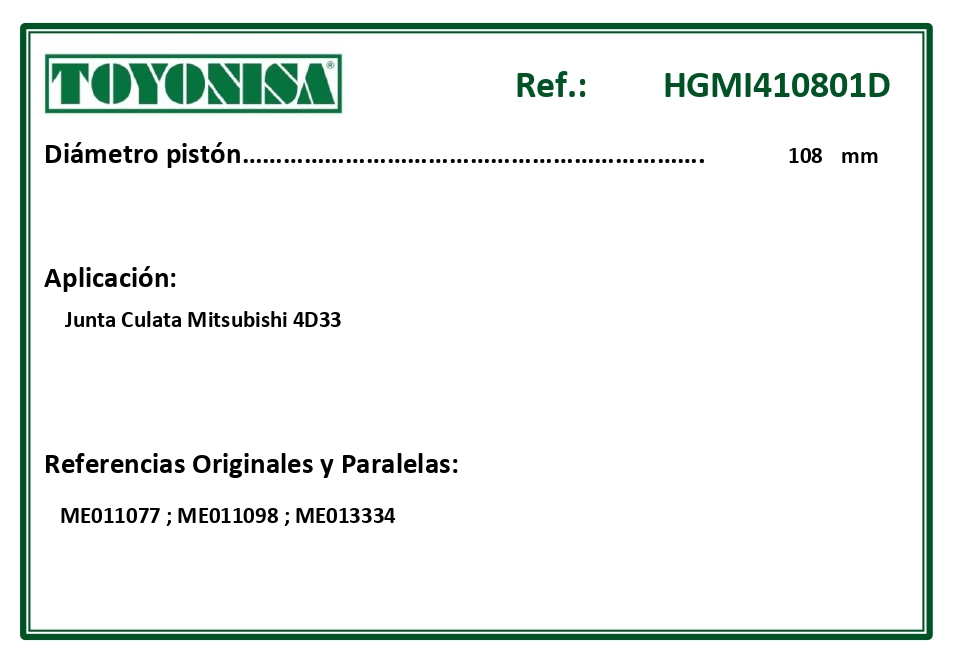 EQUIVALENCIAS ORIGINALES Y PARALELAS JUNTAS