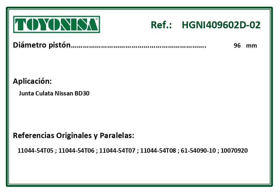 EQUIVALENCIAS ORIGINALES Y PARALELAS JUNTAS