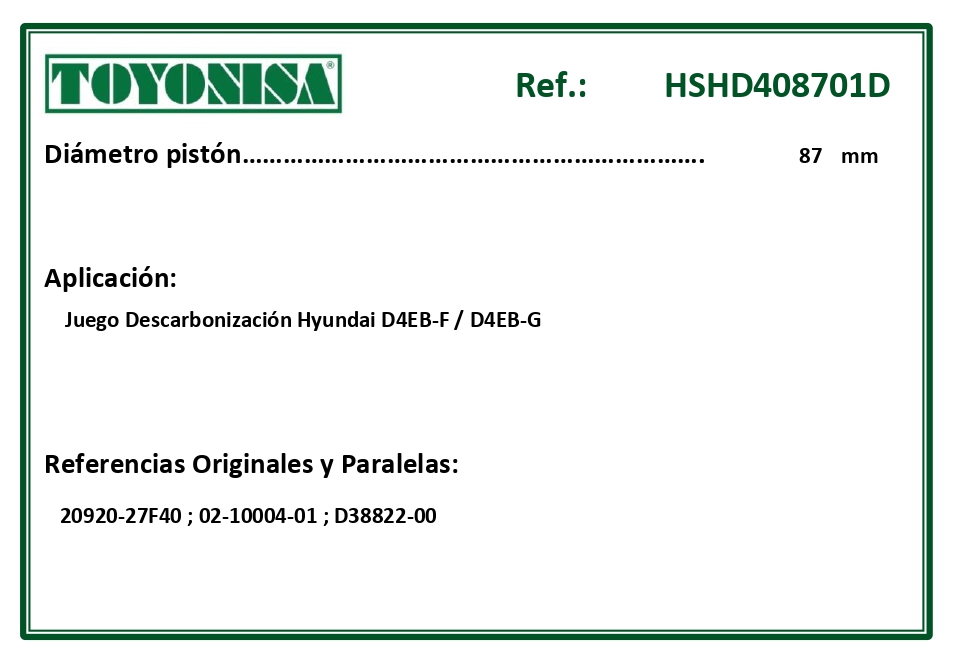 EQUIVALENCIAS ORIGINALES Y PARALELAS JUNTAS
