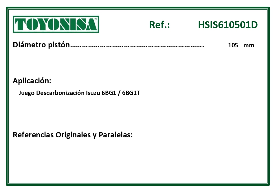 EQUIVALENCIAS ORIGINALES Y PARALELAS JUNTAS