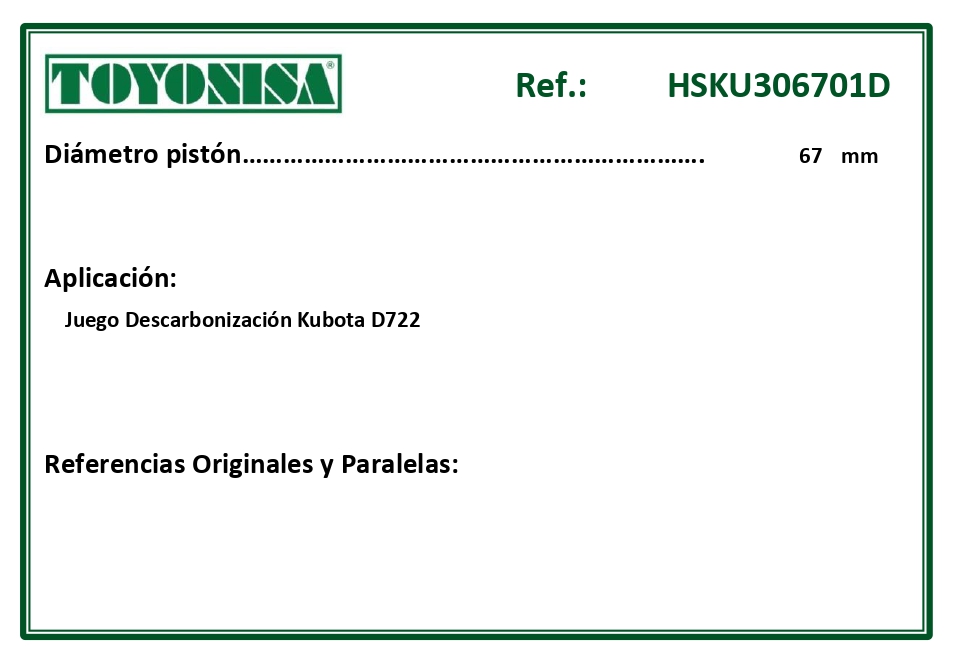 EQUIVALENCIAS ORIGINALES Y PARALELAS JUNTAS