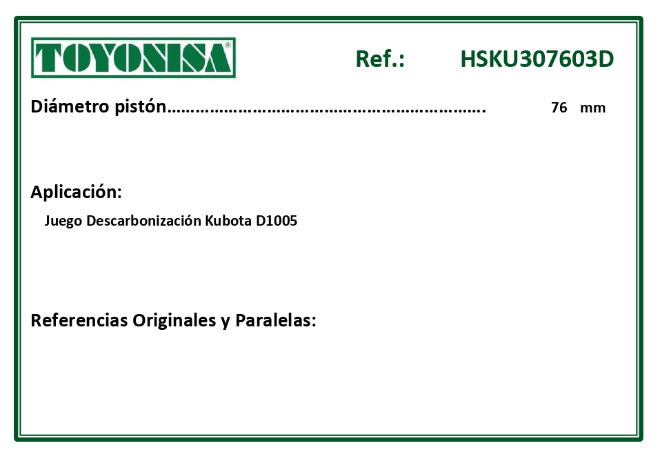 EQUIVALENCIAS ORIGINALES Y PARALELAS JUNTAS