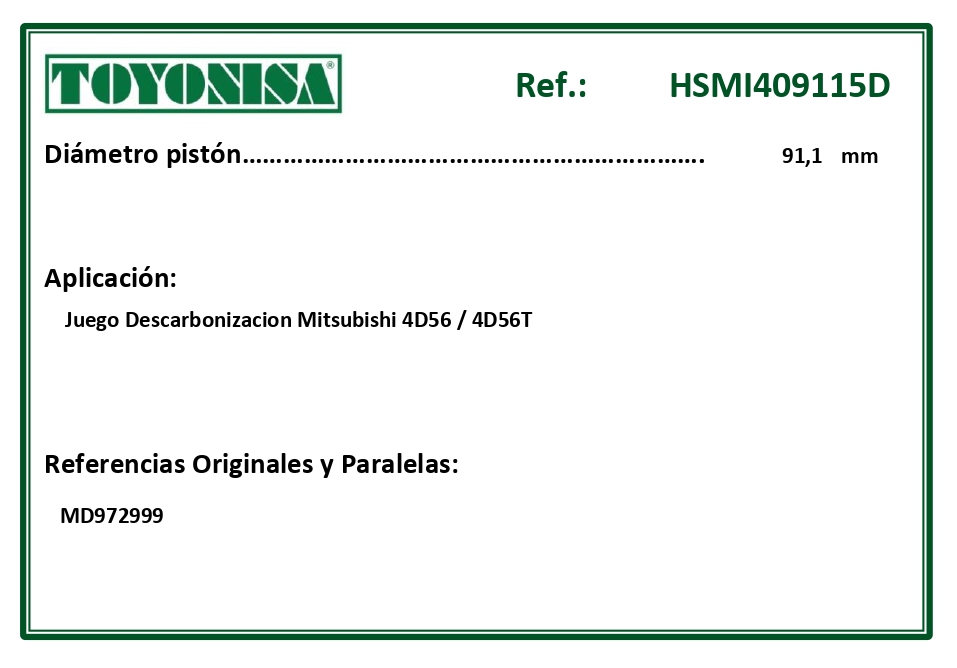 EQUIVALENCIAS ORIGINALES Y PARALELAS JUNTAS
