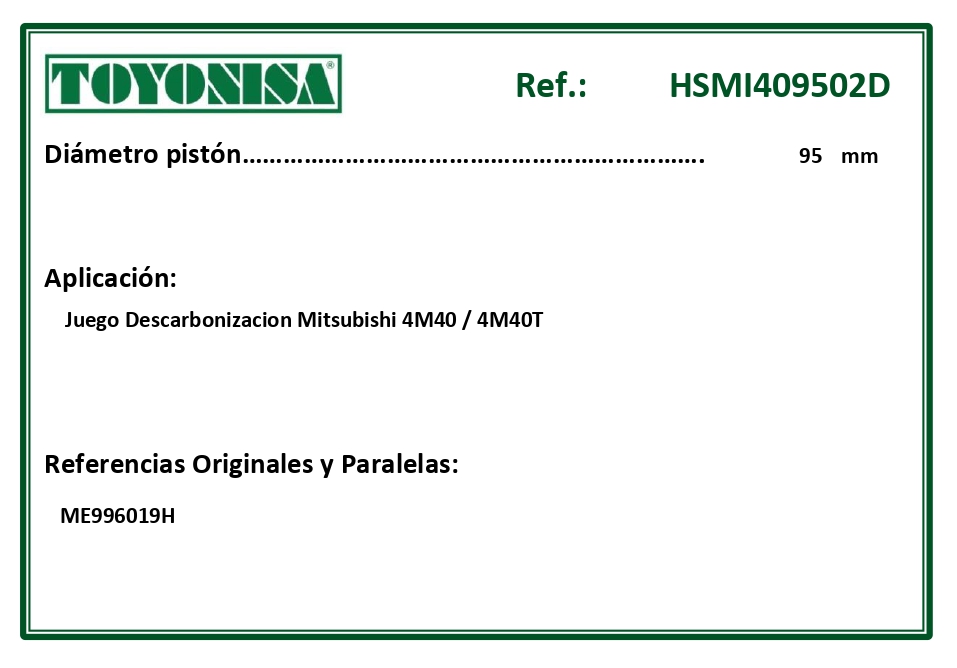 EQUIVALENCIAS ORIGINALES Y PARALELAS JUNTAS