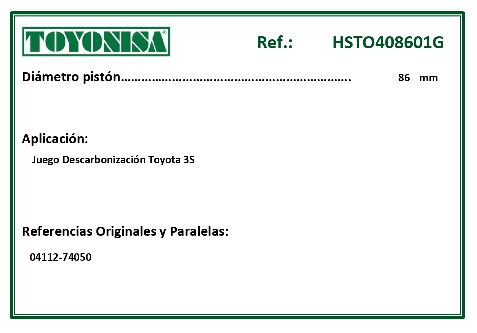 EQUIVALENCIAS ORIGINALES Y PARALELAS JUNTAS