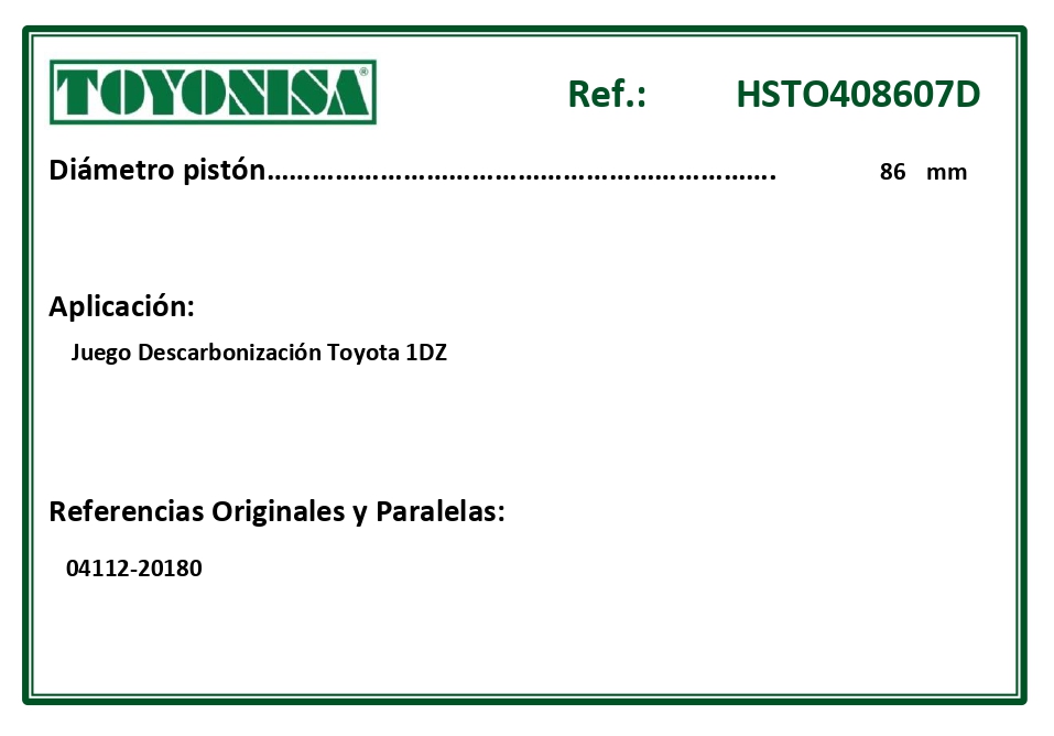 EQUIVALENCIAS ORIGINALES Y PARALELAS JUNTAS