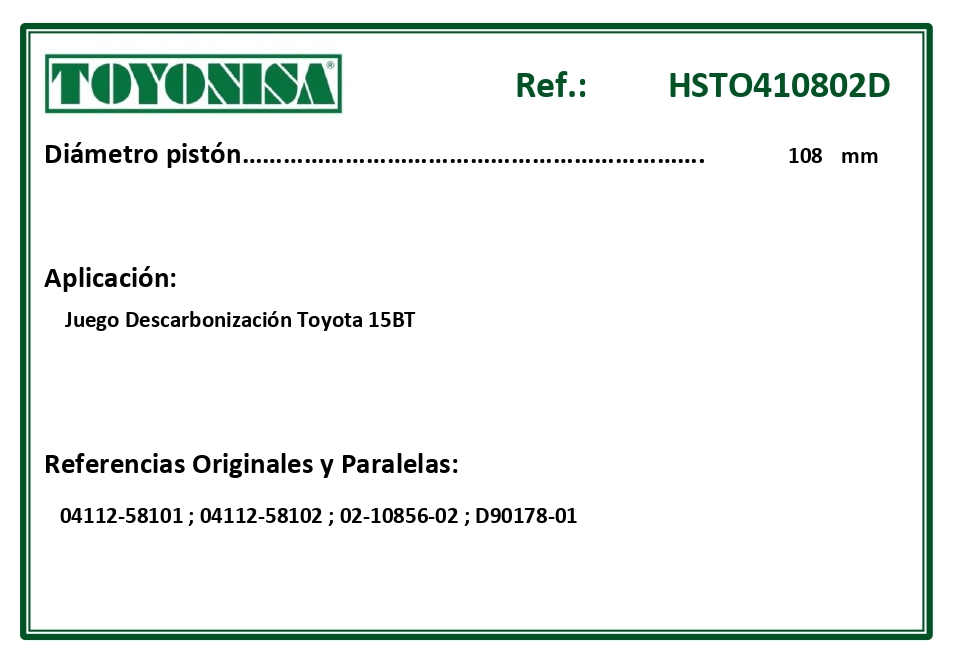 EQUIVALENCIAS ORIGINALES Y PARALELAS JUNTAS