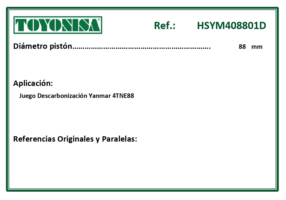 EQUIVALENCIAS ORIGINALES Y PARALELAS JUNTAS