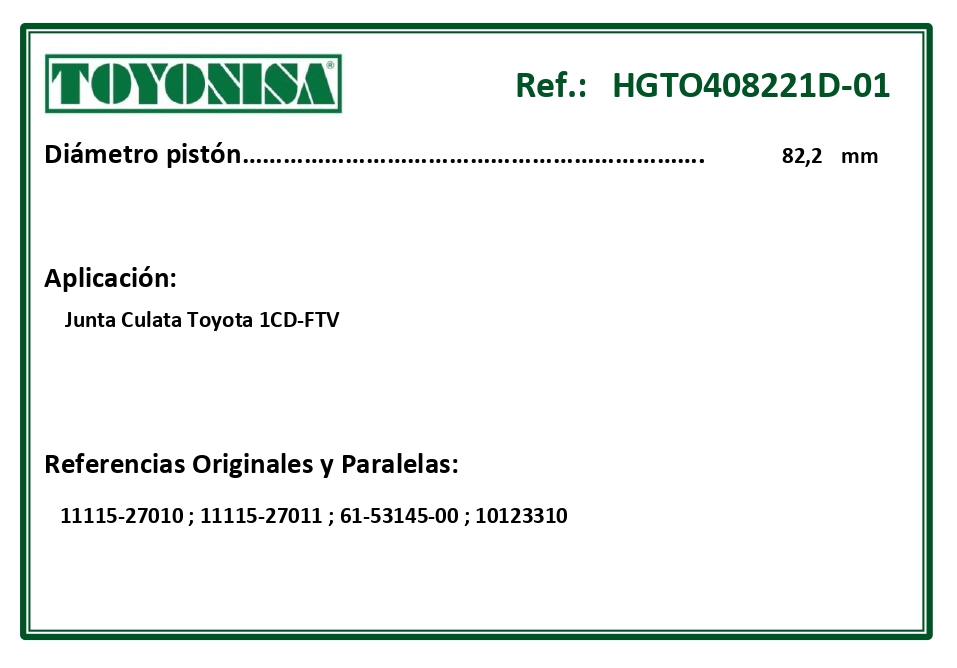 EQUIVALENCIAS ORIGINALES Y PARALELAS JUNTAS