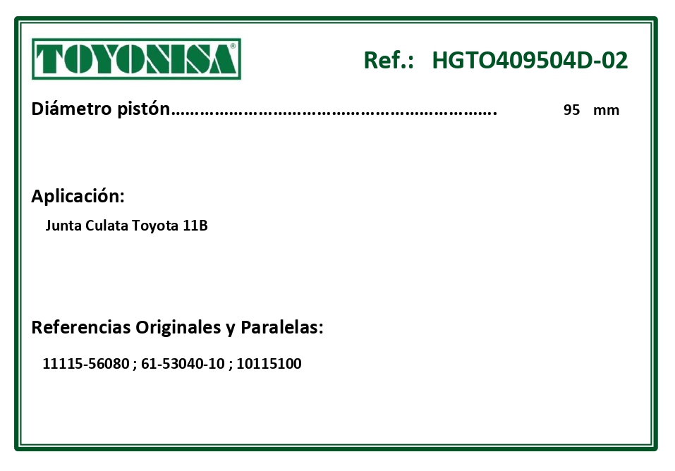 EQUIVALENCIAS ORIGINALES Y PARALELAS JUNTAS