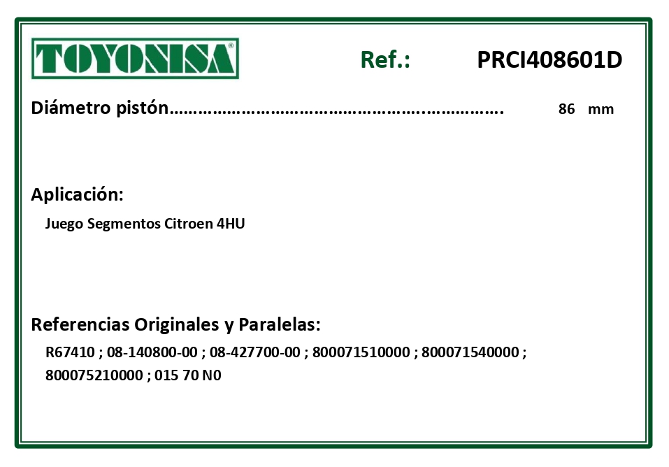 EQUIVALENCIAS ORIGINALES Y PARALELAS SEGMENTOS