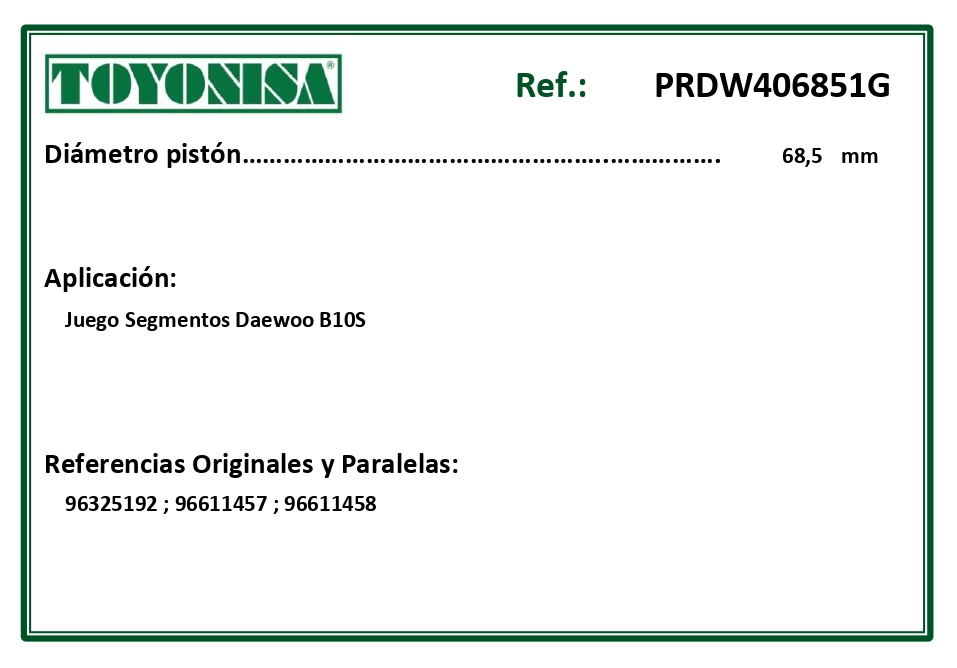 EQUIVALENCIAS ORIGINALES Y PARALELAS SEGMENTOS