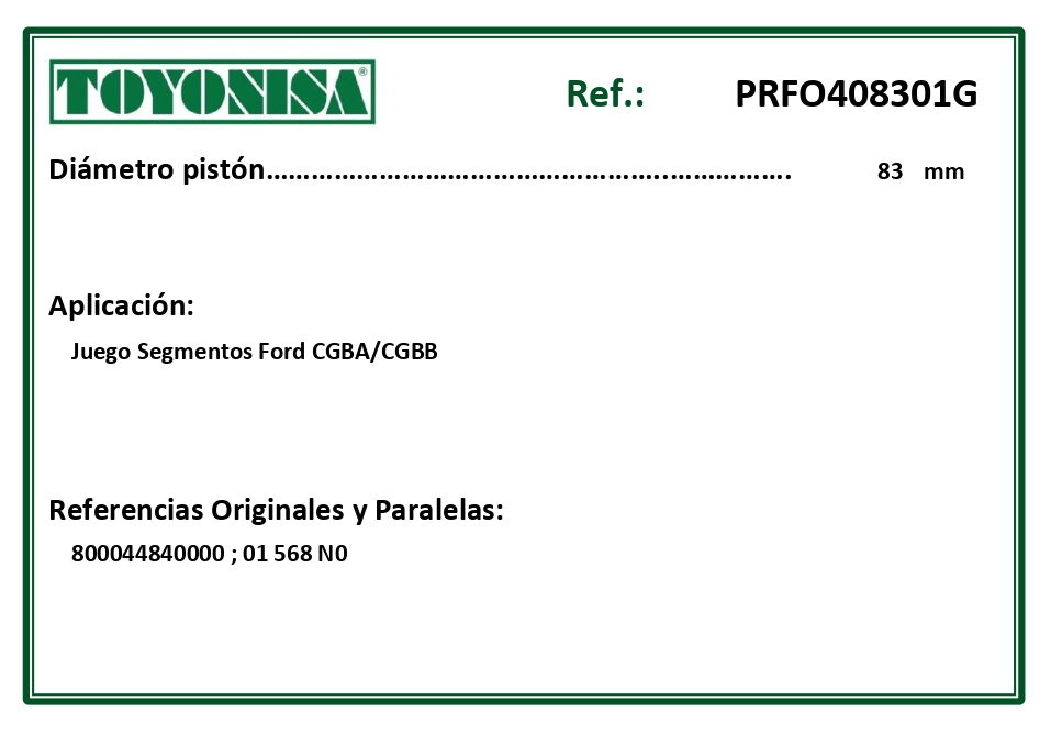 EQUIVALENCIAS ORIGINALES Y PARALELAS SEGMENTOS