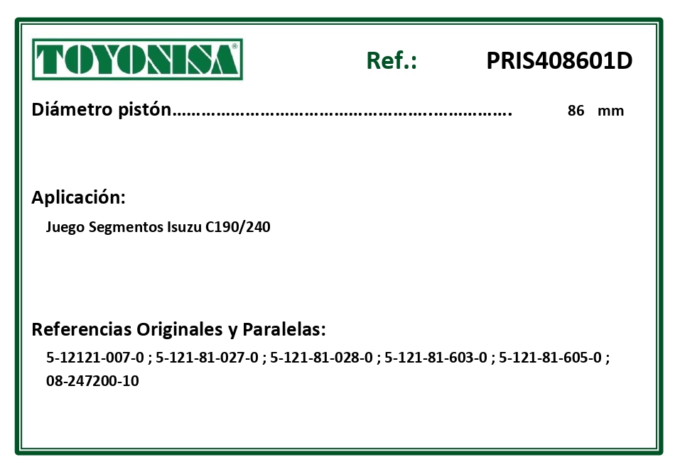 EQUIVALENCIAS ORIGINALES Y PARALELAS SEGMENTOS