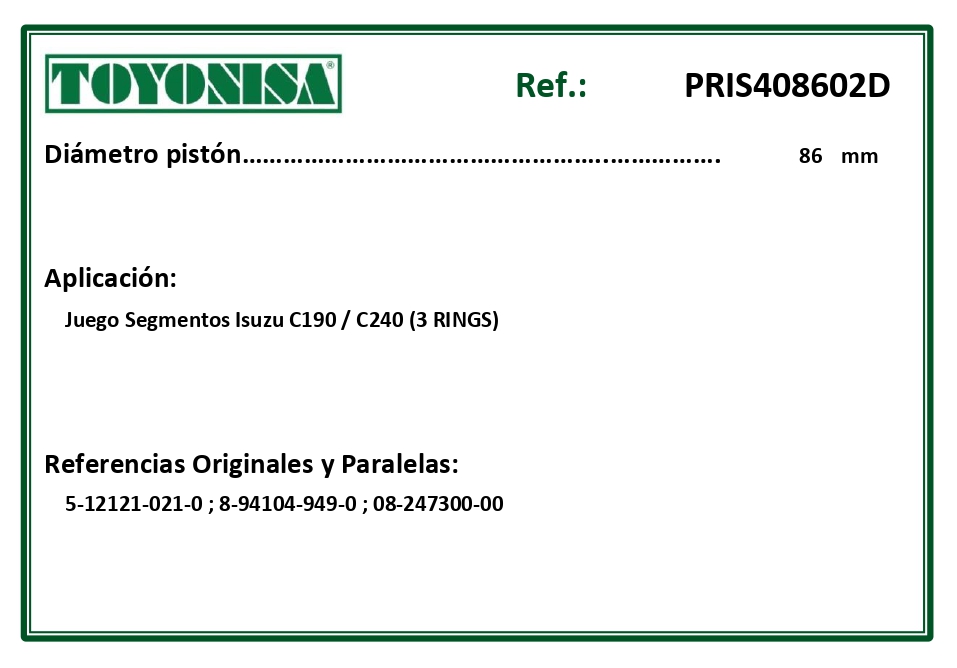 EQUIVALENCIAS ORIGINALES Y PARALELAS SEGMENTOS