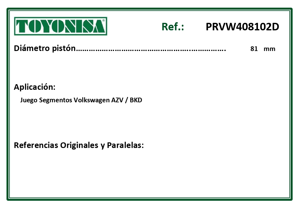 EQUIVALENCIAS ORIGINALES Y PARALELAS SEGMENTOS