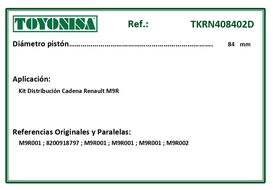 EQUIVALENCIAS ORIGINALES Y PARALELAS DISTRIBUCION