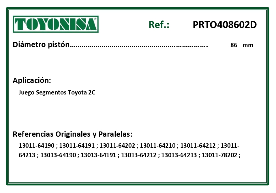 EQUIVALENCIAS ORIGINALES Y PARALELAS SEGMENTOS